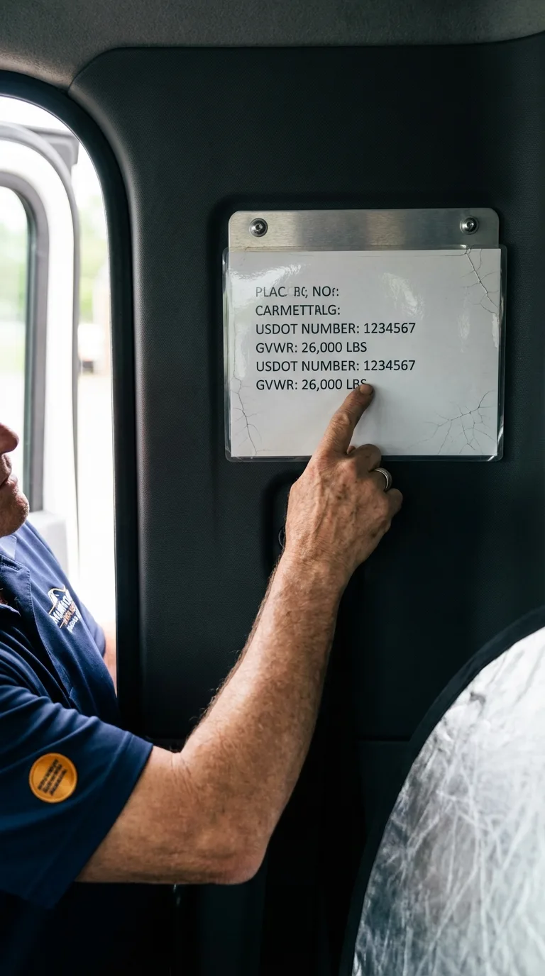 USDOT licensing placard verification in Rockmart
